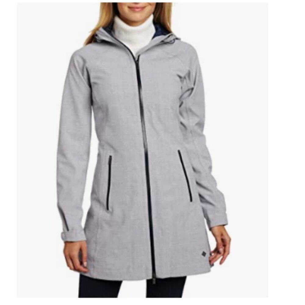 Columbia Women's Dusk 2 Dawn Omni Heat Light Grey Jacket Size S Style WL2111